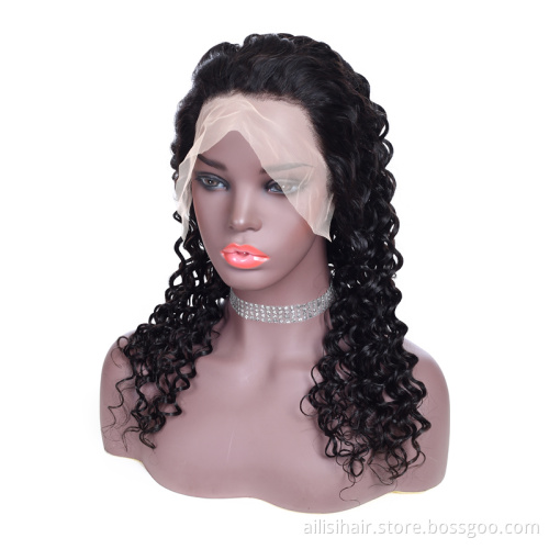 Wholesale 150% 180% Frontal HD Lace Wig Raw Hair Wholesale Vendor Kinky Curly Wig Deep Wave 13x4 Lace Front Human Hair Wigs